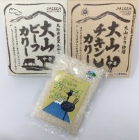 【オリジナルギフト】大山カレー2種セット（大山 ビーフカリー・大山チキンカリー・カレー専用米300ｇ）