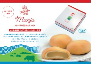 画像1: 【大山乳業】白バラ牛乳まんじゅう　