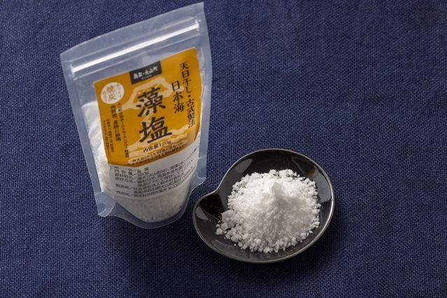 日本海藻塩（もしお） 焼灰仕立て 120g
