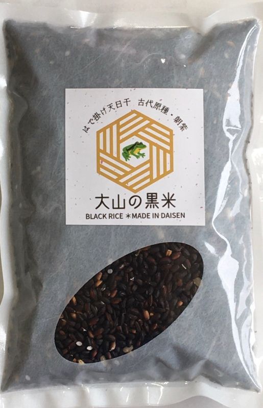 大山の黒米（玄米）300ｇ（2024年産）