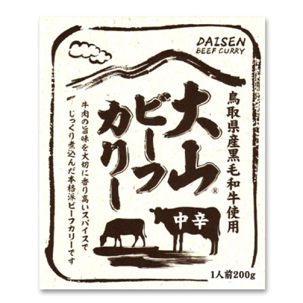 画像1: 大山 ビーフカリー中辛（レトルト）1食入り (1)